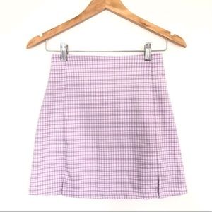 Purple plaid Brandy Melville skirt